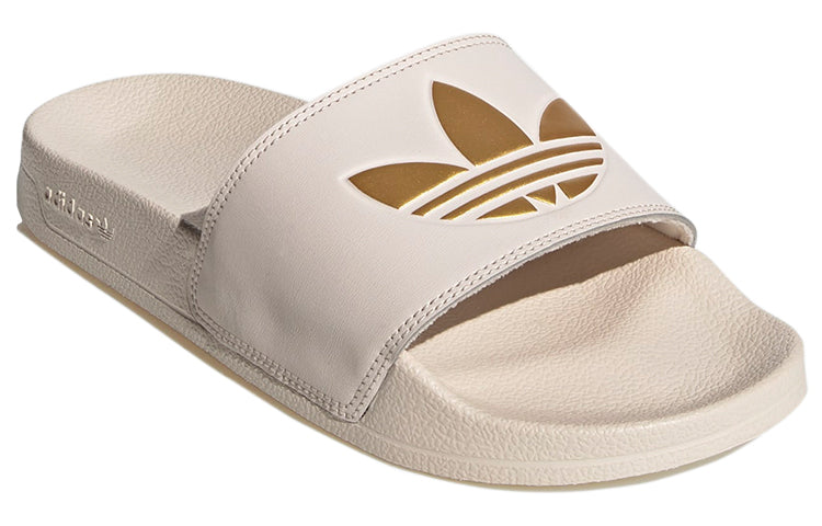 Sandalia adidas Adilette Lite marfil y oro
