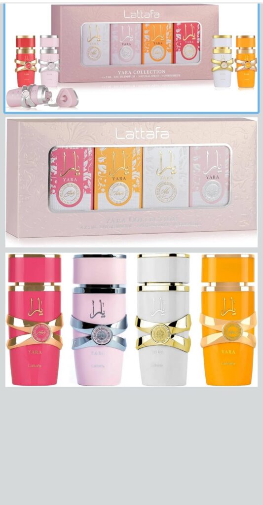 Colección de perfumes Lattafa Yara, 4 piezas
