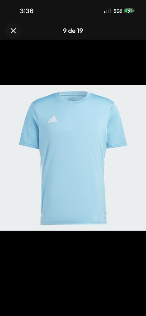 Playera adidas azul cielo 2