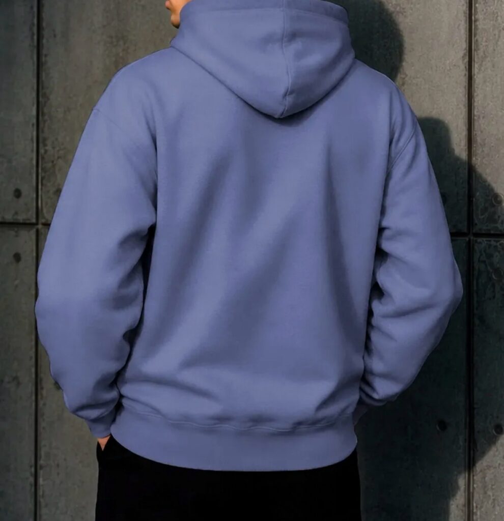 Sudadera con capucha azul
